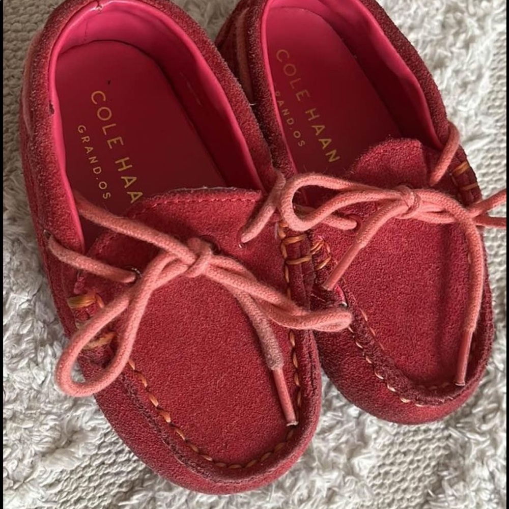 Cole Haan Toddler Girl Pink Loafers - size 4